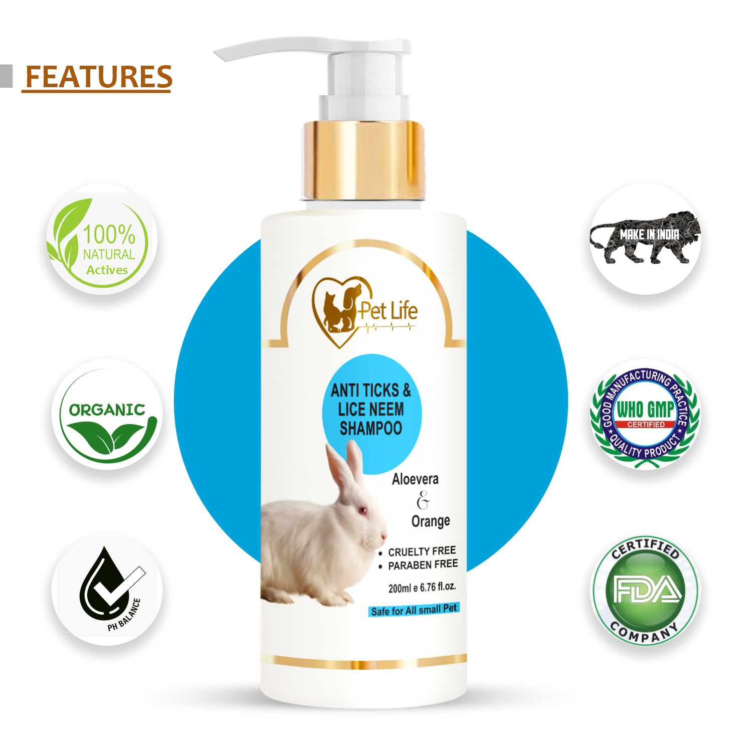 Pet Life Anti Ticks & Lice Neem Shampoo For Small Pet - Image 6