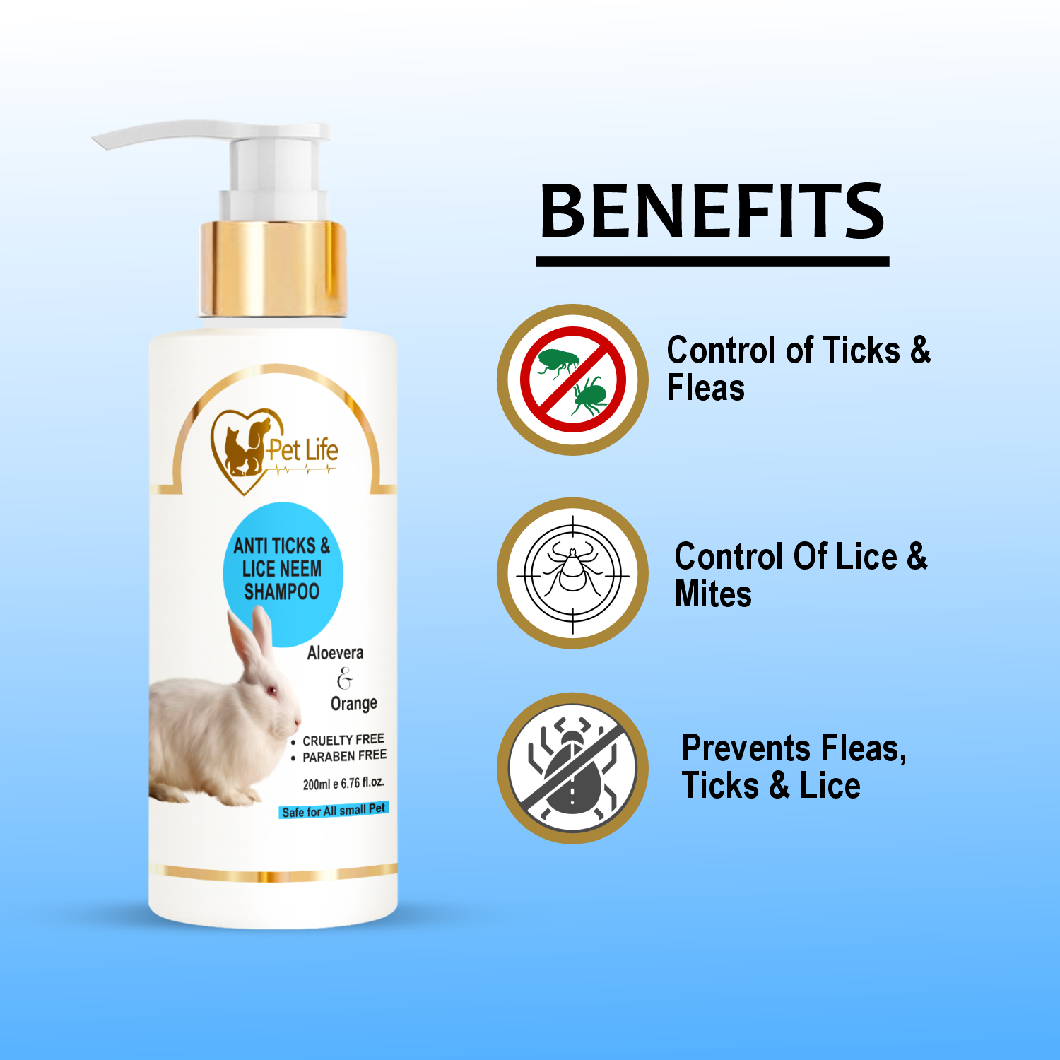 Pet Life Anti Ticks & Lice Neem Shampoo For Small Pet - Image 7