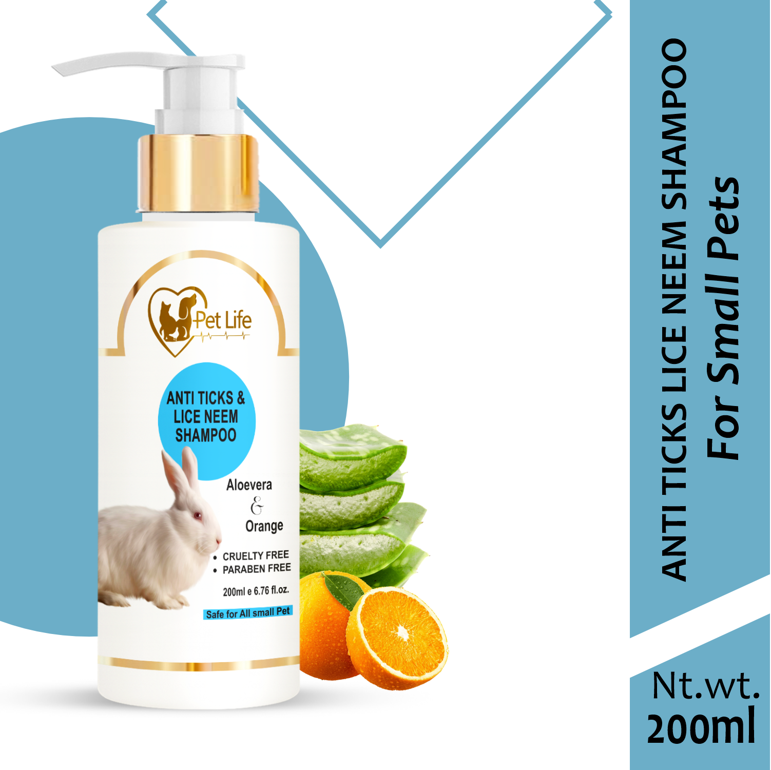 Pet Life Anti Ticks & Lice Neem Shampoo For Small Pet - Image 8