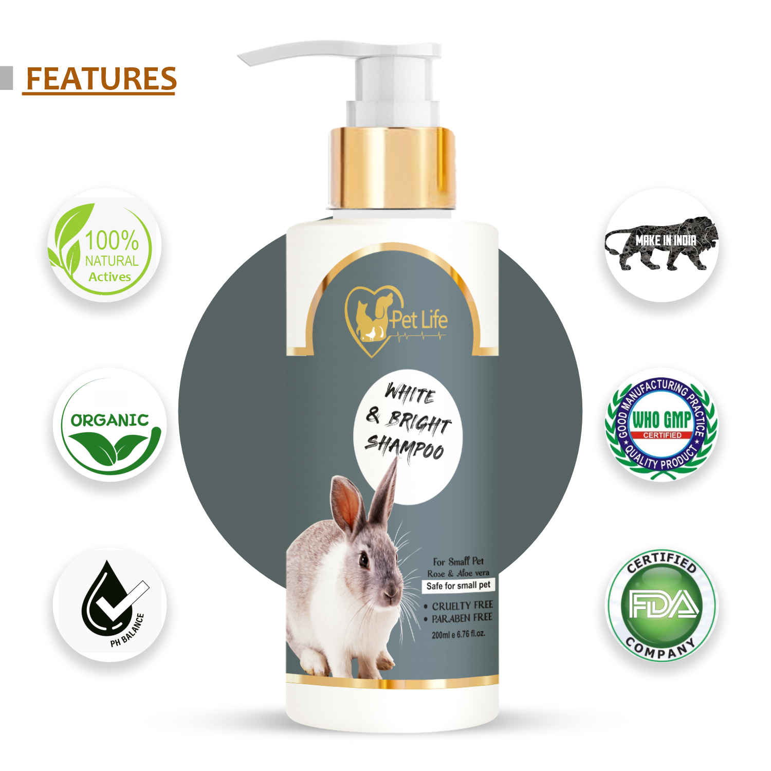 Pet Life White And Bright Shampoo For Small Pet - Image 6
