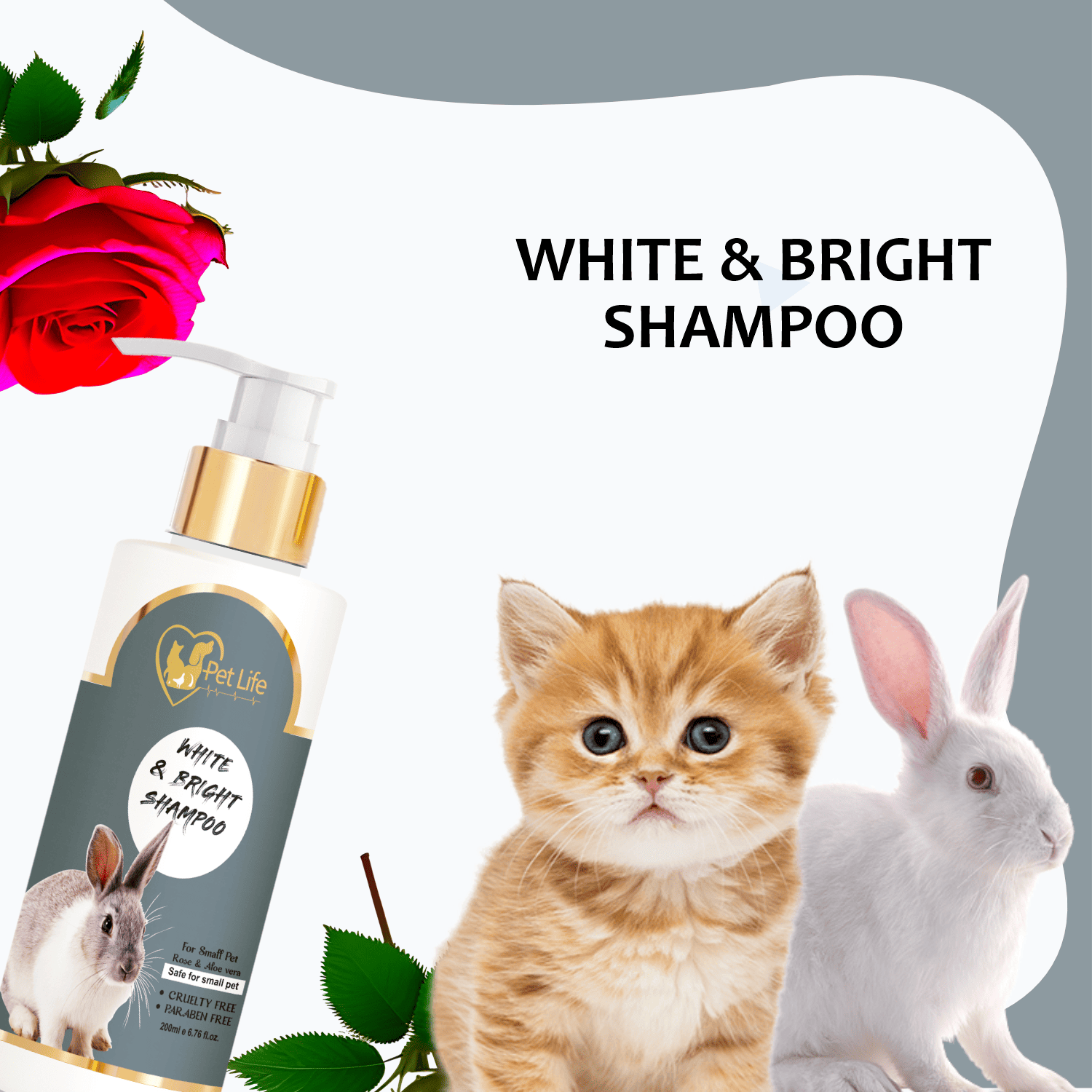 Pet Life White And Bright Shampoo For Small Pet - Image 7